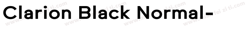 Clarion Black Normal字体转换